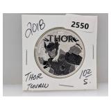 2018 1oz .999 Silv Thor Tuvalu