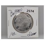1oz .999 Silv Buffalo Round