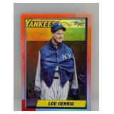 2025 Topps Update Lou Gehrig 1990ï¿½s Holo Foil Edge