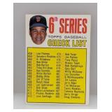 1967 Topps JUAN MARICHAL CHECKLIST 454 Edges