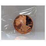 1oz .999 Copper Walker Round