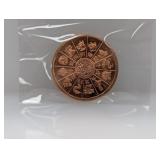 1oz .999 Copper Yr of the Snake Round
