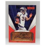 2020 NFL Chronicles Red 65/99 Auto Justin Simmons