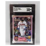 2023 Michael Harrisï¿½II Topps Chrome Ref RC SGC 10