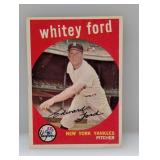 1959 Topps Whitey Ford HOF 430 Damage