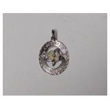 .925 Crea Sterl Colorado Columbine Pendant