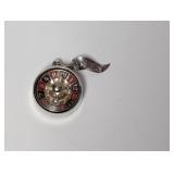.925 Sterl Las Vegas Roulette Wheel Pendant
