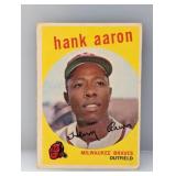 1959 Topps Baseball Hank Aaron HOF 380 Damaged