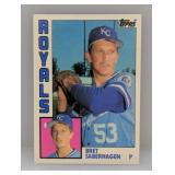 1984 Topps Trd #104T Bret Saberhagen RC Edges