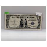 1935-F Blue Seal $1 Silv Certificate