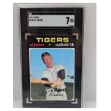 1971 Topps #180 Al Kaline HOF SGC 7