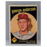 1959 Topps Sparky Anderson HOFï¿½RC 338 Damaged