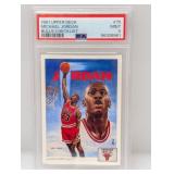 1991 Upper Deck Checklist Michael Jordan #75 PSA 9