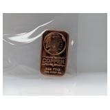 1oz .999 Copper Indian Bar