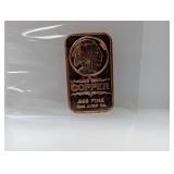 1oz .999 Copper Indian Bar