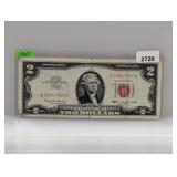 1963 Red Seal $2 US Note