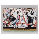 1991 Pro Set NFL Jacksons Career in Jeopardy Edges