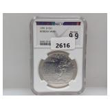 NGCX 1991-D 90% Silv Korean War $1