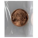 1oz .999 Copper Indian Round