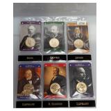 (6) Presidential $1 Dollar Coin Page