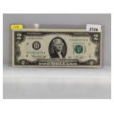 1976 $2 Fed Reserve Note