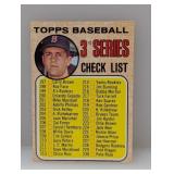 1968 Topps CARL YASTRZEMSKI CHECKLIST Unchecked