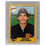 1987 Topps Trd. #109T Benny Santiago RC