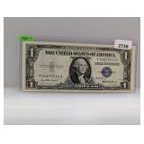 1935-F Blue Seal $1 Silv Certificate