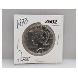 1923 90% Silv Peace $1 Dollar