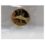 Gold Layered Statue of Liberty Round