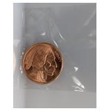 1oz .999 Copper Indian Round