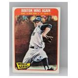 1965 Topps WSG #6 Bouton Wins Again 137 Corners