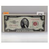 1953 Red Seal $2 US Note