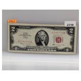 1963 Red Seal $2 US Note