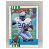 1990 Topps #352 Barry Sanders Stain