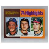 1975 Topps 1974 Nolan Ryan No Hitter 7 Edges