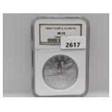NGC 2004-P MS70 90% Silv Lewis & Clark $1