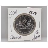 2011 1oz .999 Silv Canada Maple Leaf