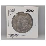 1884 90% Silv Morgan $1 Dollar