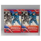 (2) 2025 UD Prominent RCs Macklin Celebrini #1