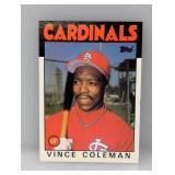 1986 Topps #370 Vince Coleman RC Edge