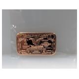 1oz .999 Copper One Silver Dollar Bar