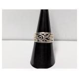 .925 Sterl Openwork Ring Sz 7.5