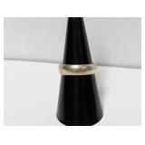 .925 Sterl Wedding Band Sz 7.5