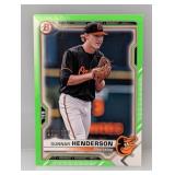 2021 Bowman Prospect Green Gunnar Henderson SP/399