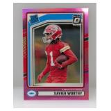 2024 NFL Donruss Rated Rookie Pink Xavier Worthy