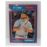 2023 Topps Heritage Purple Alec Burleson RC Stain