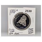 1995-S 90% Silv Civil War Comm $1 Dollar
