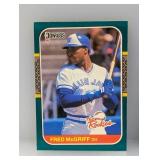 1987 Donruss Fred McGriff #31 RC The Rookies Edges