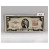 1953-A Red Seal $2 US Note